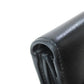 CELINE Bifold Wallet Calfskin black Small flap wallet Triomphe Women Used Authentic
