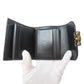 CELINE Bifold Wallet Calfskin black Small flap wallet Triomphe Women Used Authentic