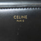 CELINE Bifold Wallet Calfskin black Small flap wallet Triomphe Women Used Authentic
