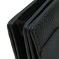 BURBERRY Bifold Wallet leather black TB logo Women Used Authentic