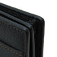 BURBERRY Bifold Wallet leather black TB logo Women Used Authentic