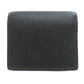 BURBERRY Bifold Wallet leather black TB logo Women Used Authentic