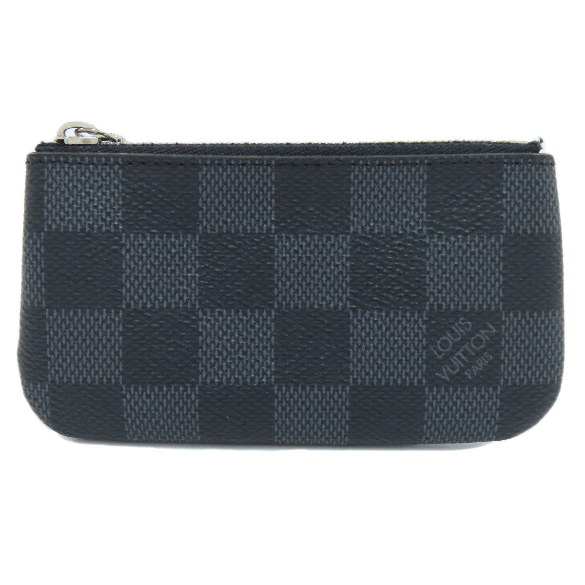 LOUIS VUITTON Coin case N60155 Damier canvas gray Pochette Kle mens Used Authentic