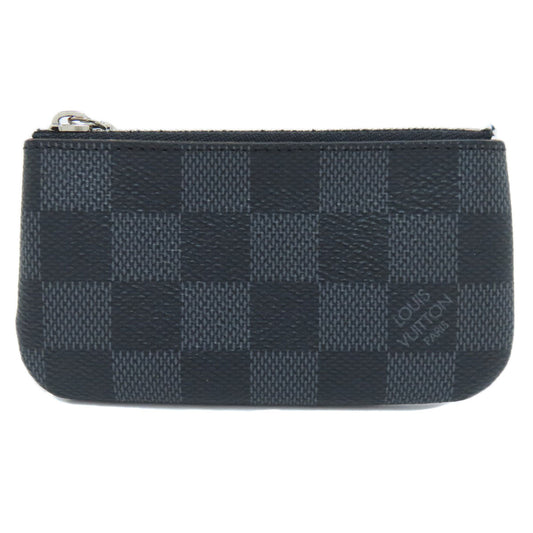 LOUIS VUITTON Coin case N60155 Damier canvas gray Pochette Kle mens Used Authentic