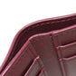 LOEWE Bifold Wallet Calfskin Red Compact Wallet Anagram Women Used Authentic