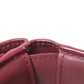 LOEWE Bifold Wallet Calfskin Red Compact Wallet Anagram Women Used Authentic