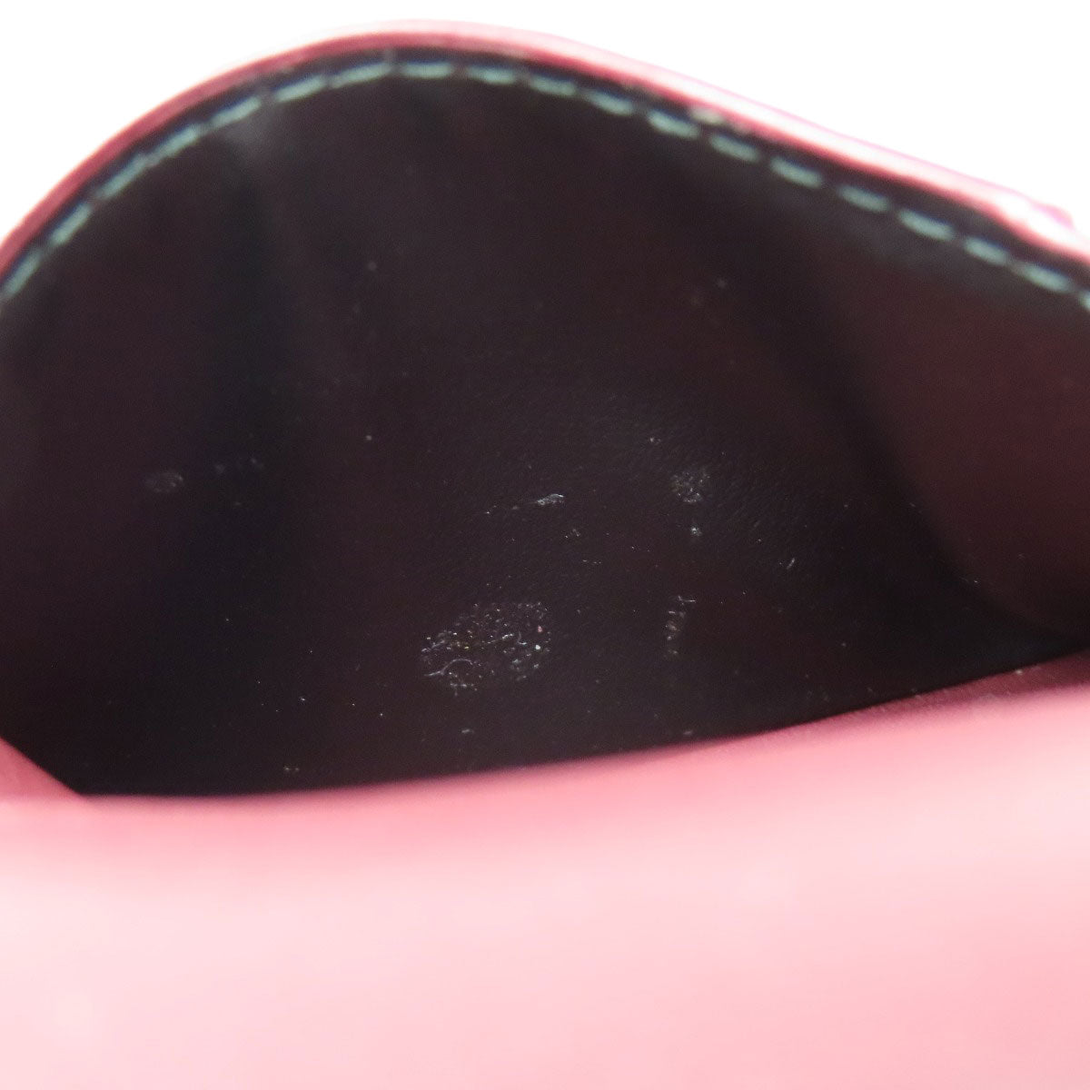 LOEWE Bifold Wallet Calfskin Red Compact Wallet Anagram Women Used Authentic