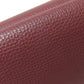 LOEWE Bifold Wallet Calfskin Red Compact Wallet Anagram Women Used Authentic
