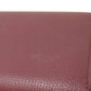LOEWE Bifold Wallet Calfskin Red Compact Wallet Anagram Women Used Authentic