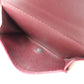 LOEWE Bifold Wallet Calfskin Red Compact Wallet Anagram Women Used Authentic