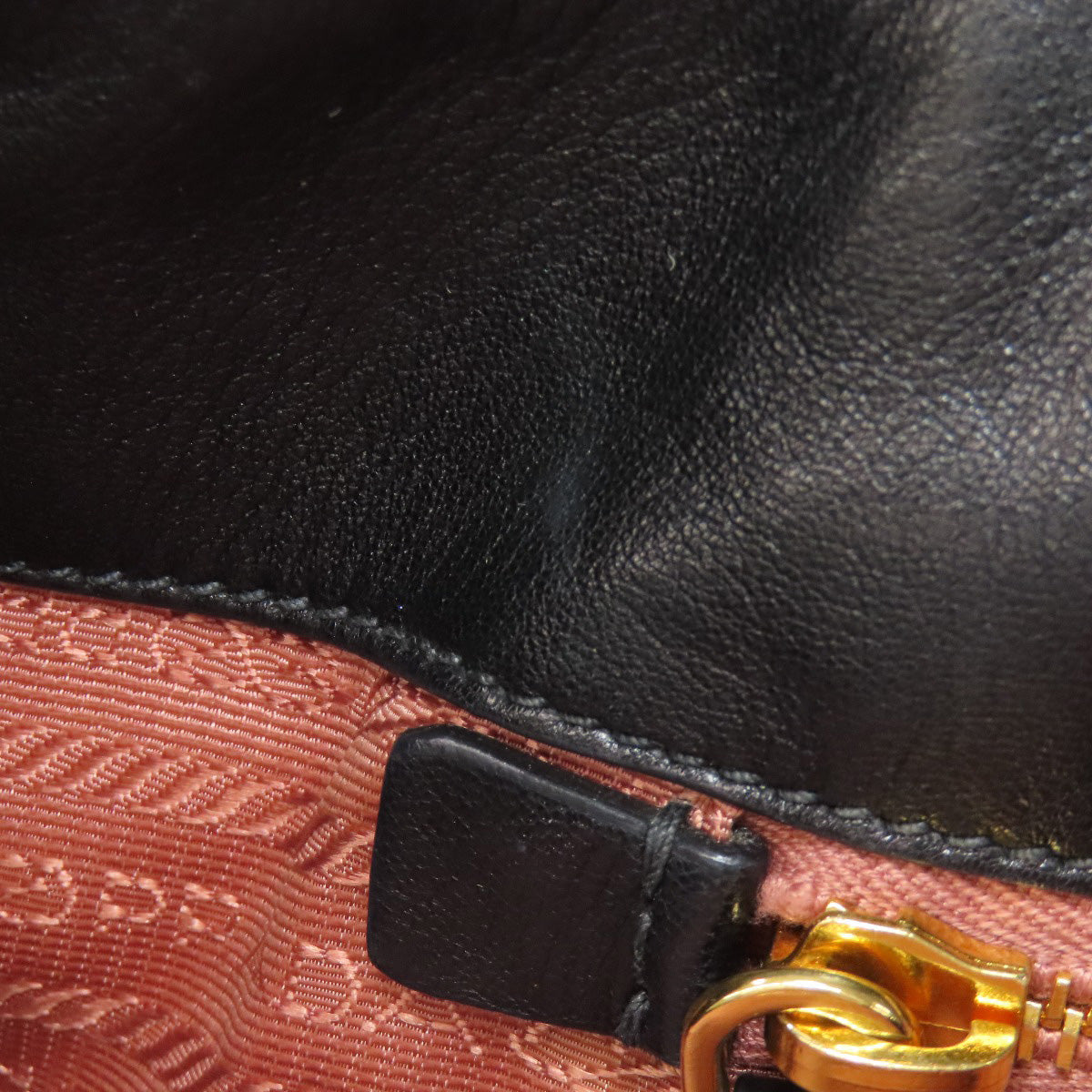 PRADA Handbag Nylon black Fiocco