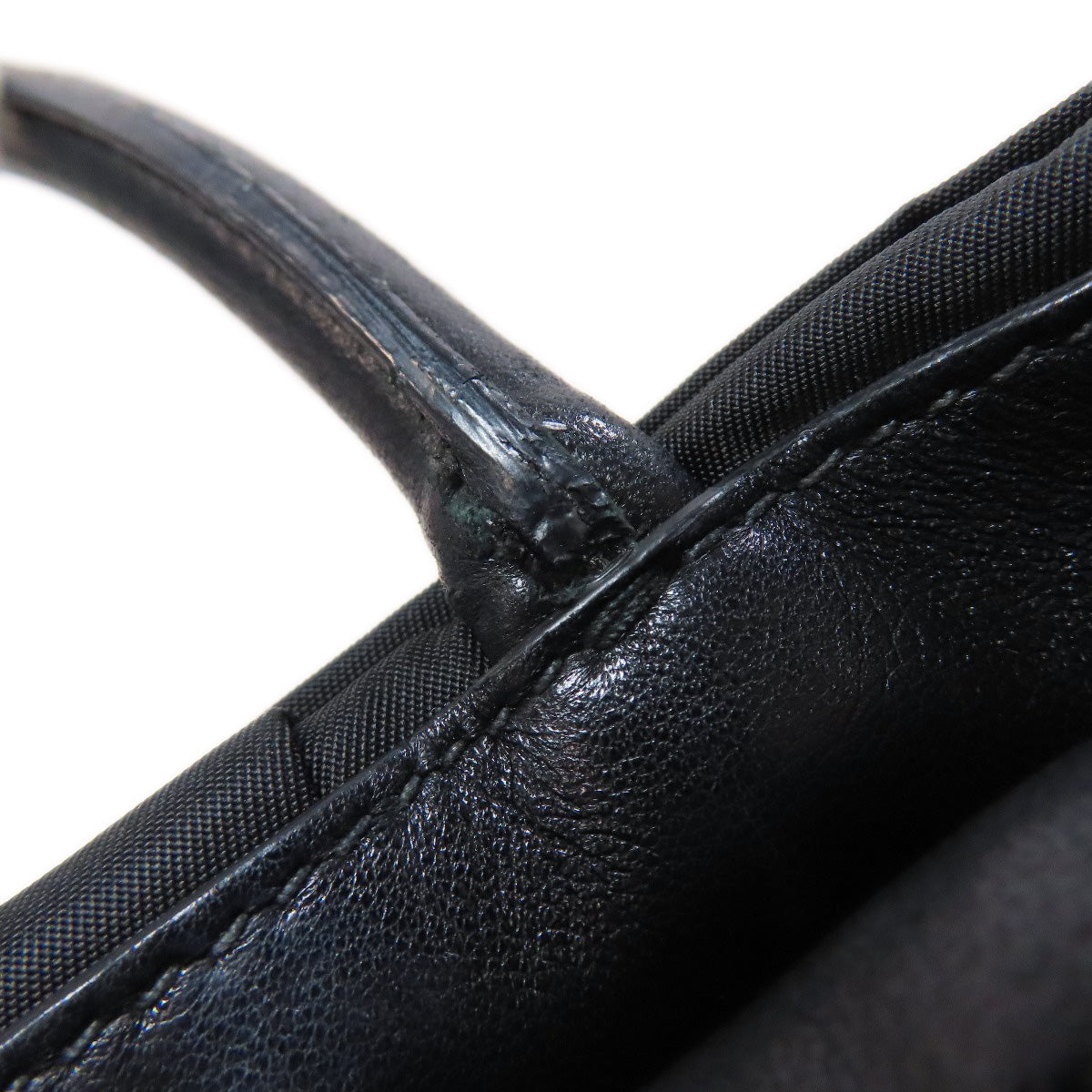 PRADA Handbag Nylon black Fiocco
