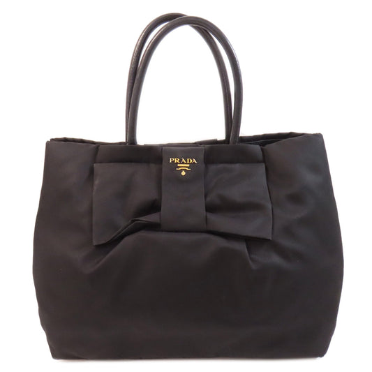 PRADA Handbag Nylon black Fiocco