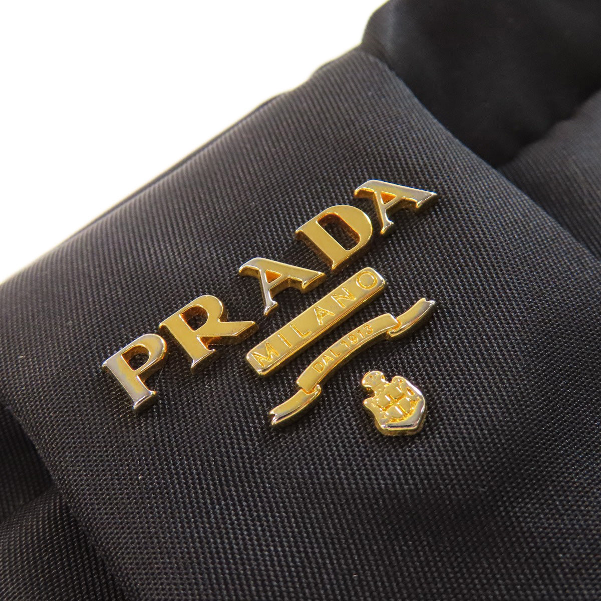 PRADA Handbag Nylon black Fiocco