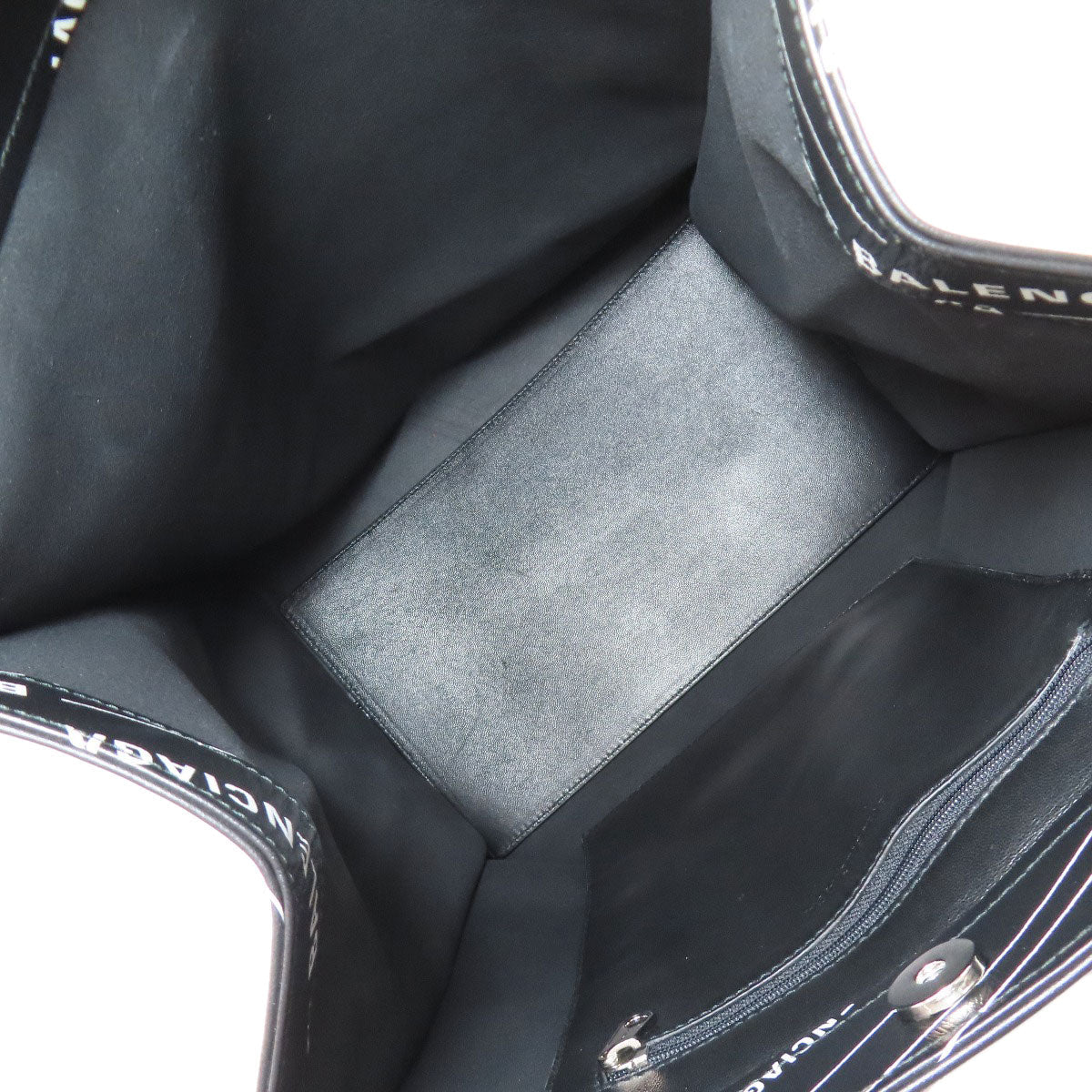 BALENCIAGA Tote Bag 552870 Calfskin black logo