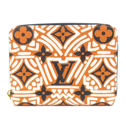 LOUIS VUITTON Coin case M69496 Monogram canvas Orange Zippy Coin Purse Crafty Women Used Authentic