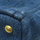 PRADA Handbag B2439G denim blue Canapa mini 2 WAY