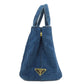 PRADA Handbag B2439G denim blue Canapa mini 2 WAY