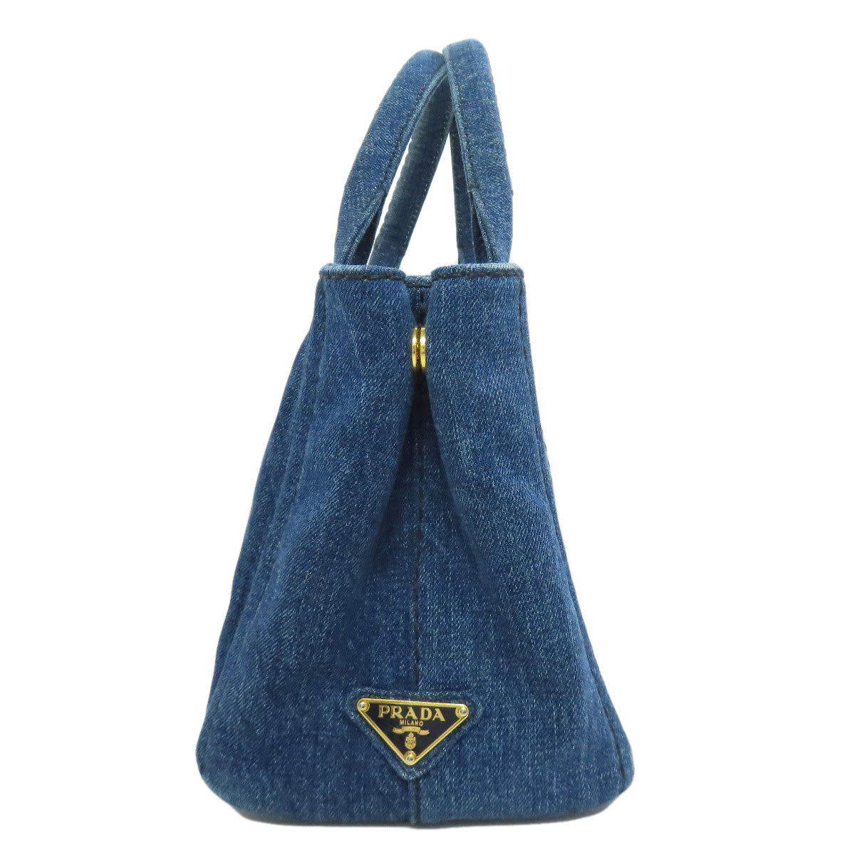 PRADA Handbag B2439G denim blue Canapa mini 2 WAY