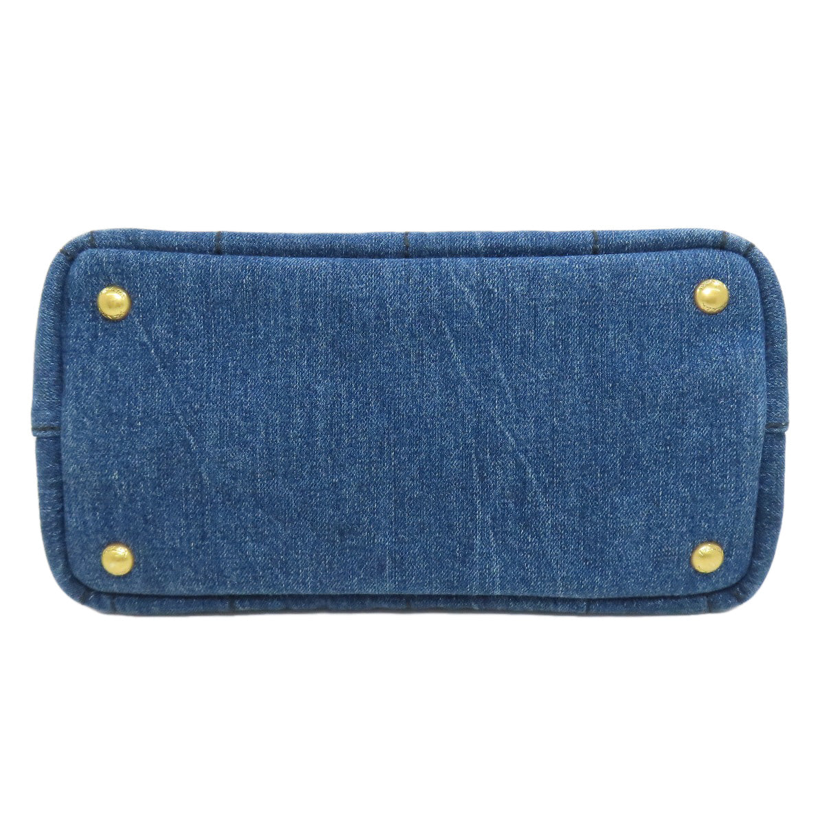 PRADA Handbag B2439G denim blue Canapa mini 2 WAY