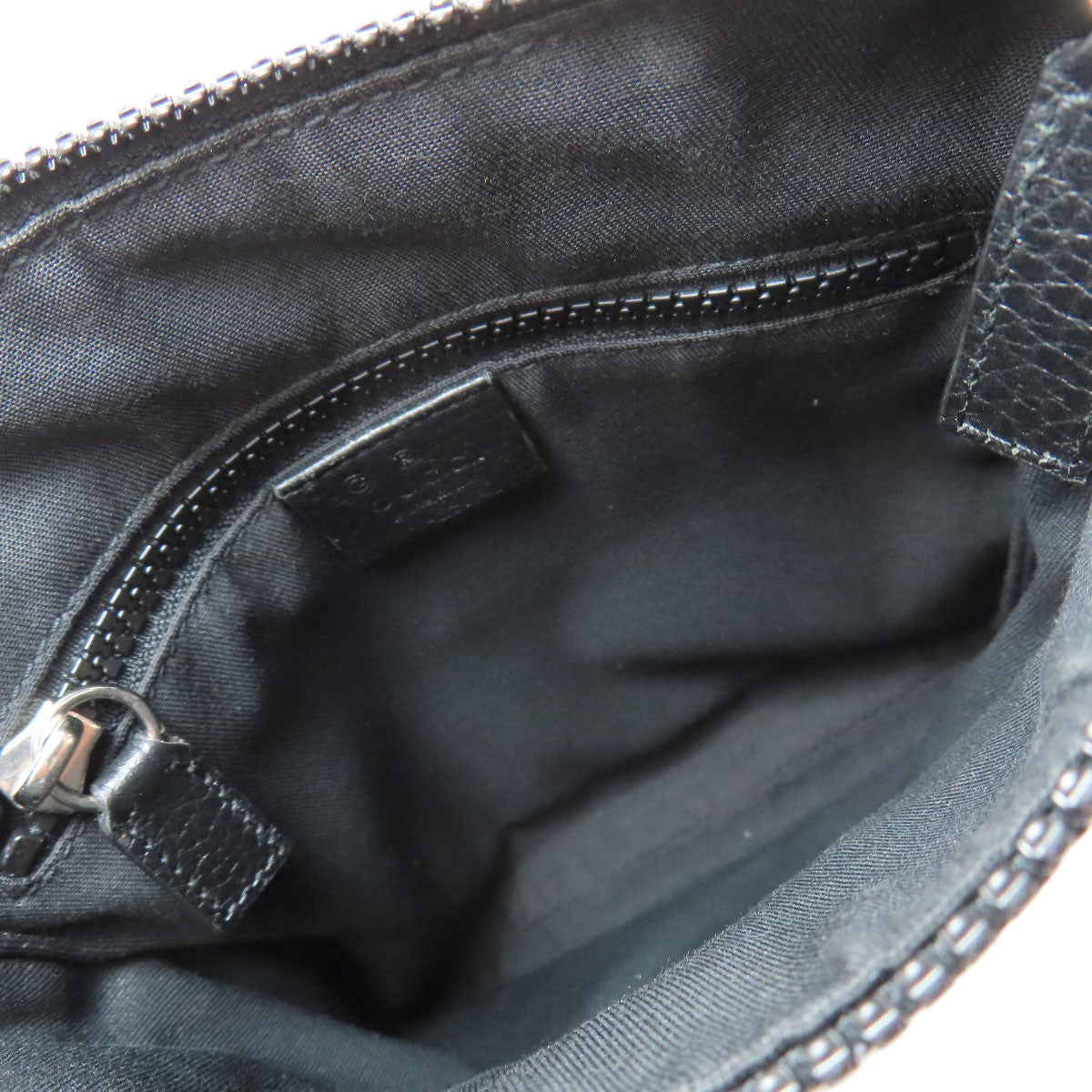GUCCI Shoulder Bag 449183 Nylon black Outlet GG Women Used Authentic