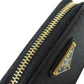 PRADA Coin case leather black logoMetal