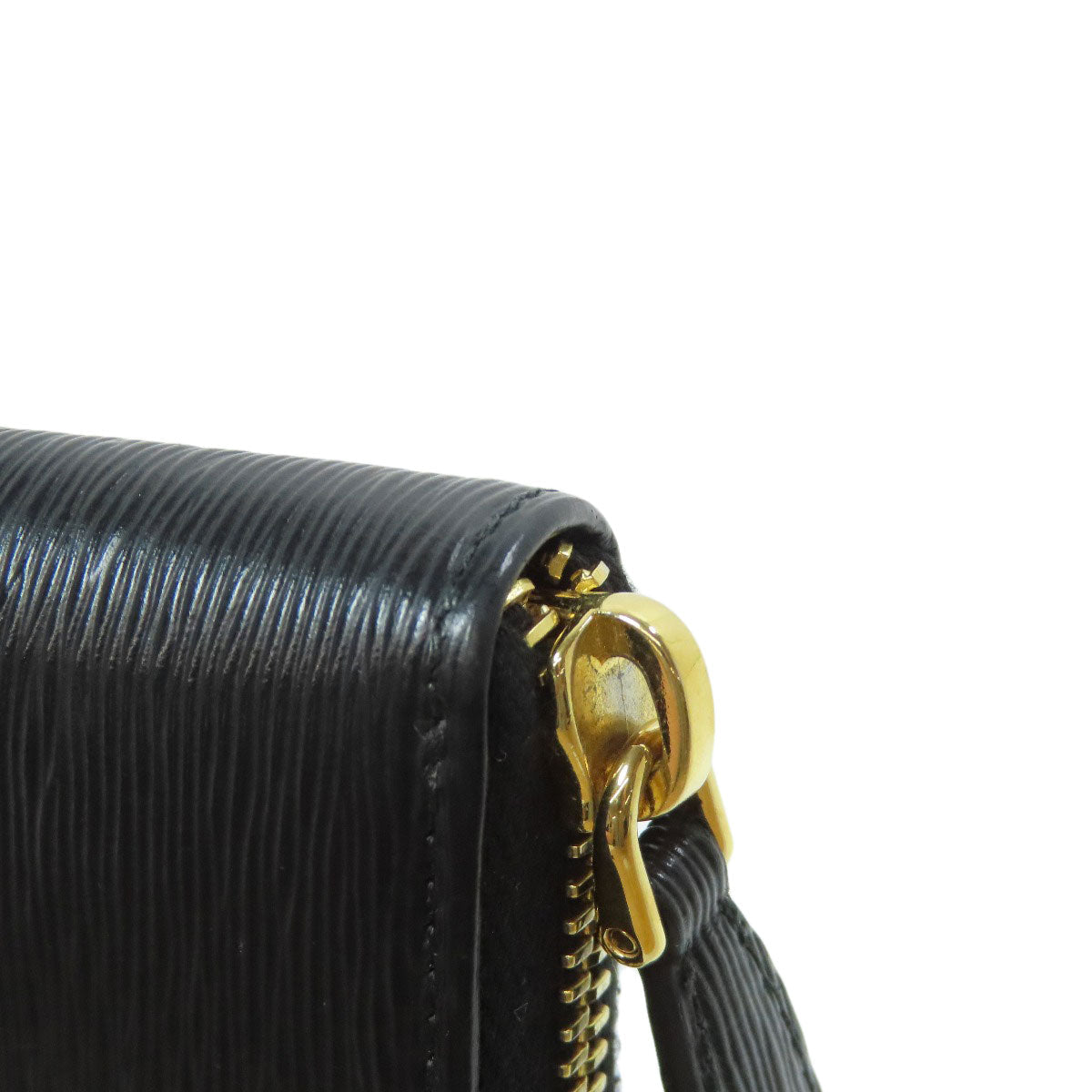 PRADA Coin case leather black logoMetal