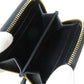 PRADA Coin case leather black logoMetal