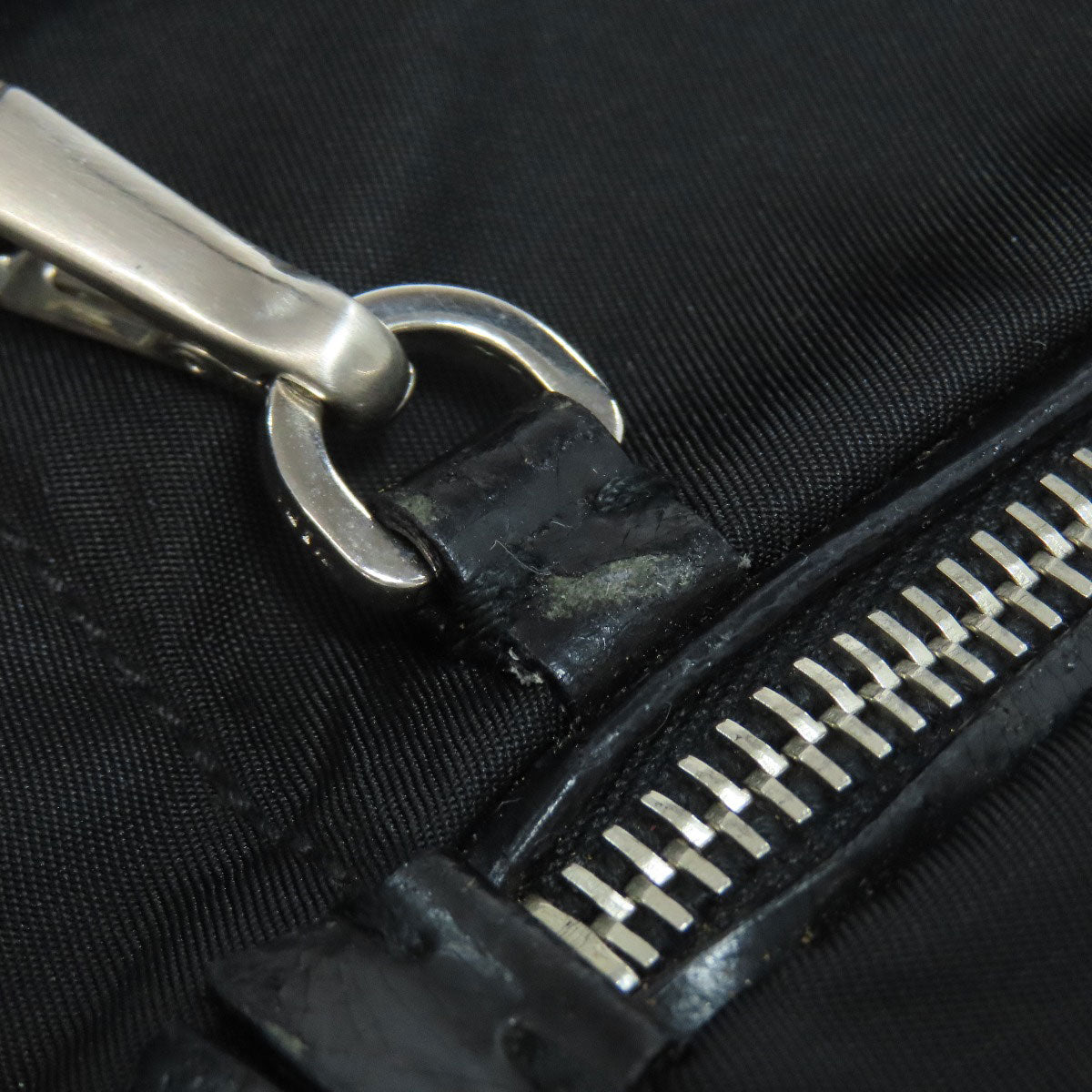 PRADA Shoulder Bag Nylon black logoMetal