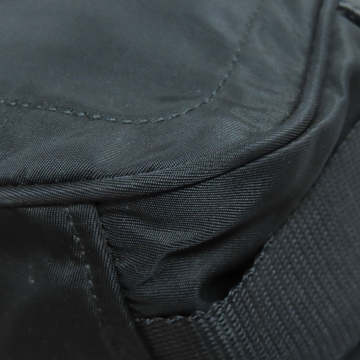 PRADA Shoulder Bag Nylon black logoMetal