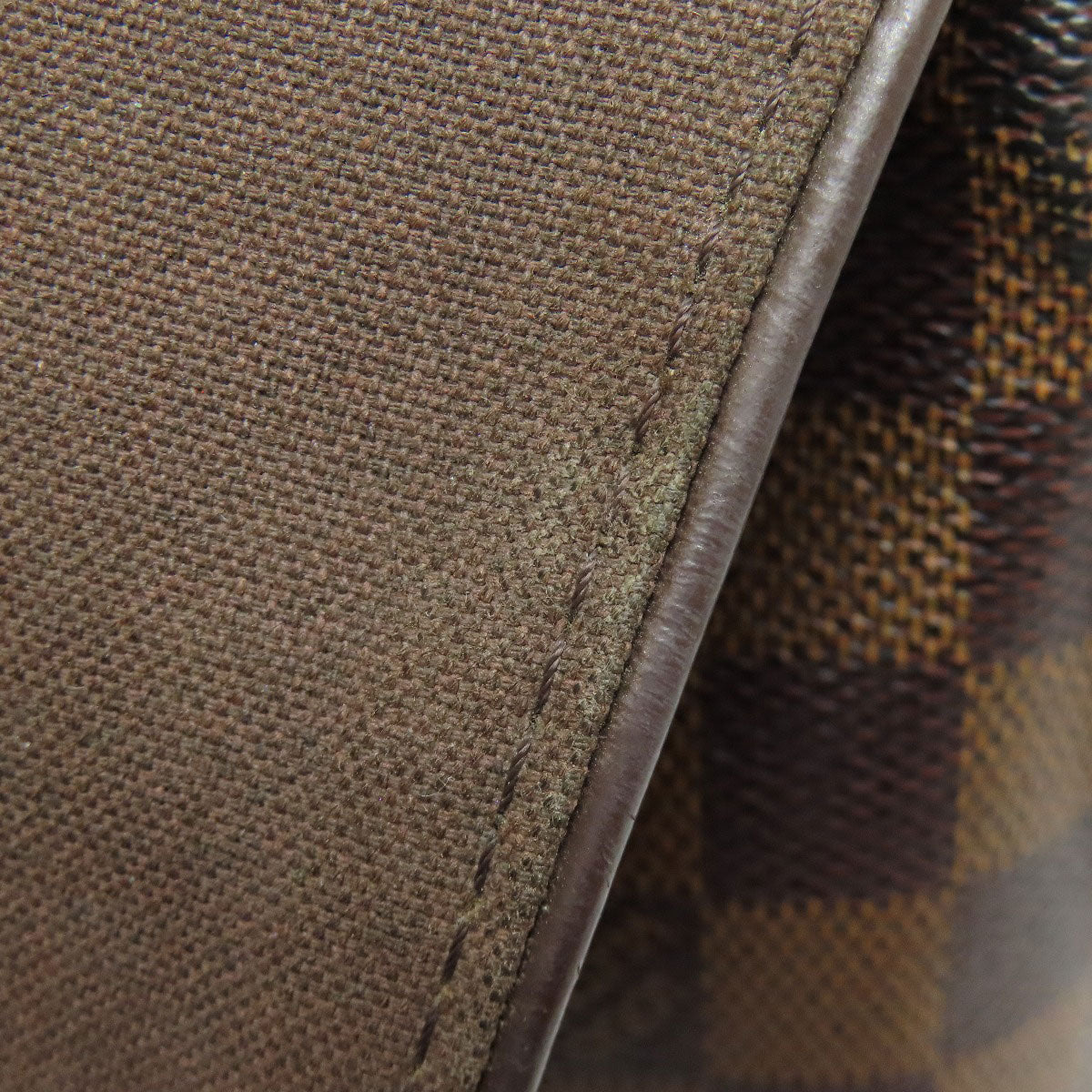 LOUIS VUITTON Shoulder Bag N51210 Damier canvas Brown Brooklyn PM Women Used Authentic