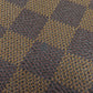 LOUIS VUITTON Shoulder Bag N51210 Damier canvas Brown Brooklyn PM Women Used Authentic