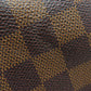 LOUIS VUITTON Shoulder Bag N51210 Damier canvas Brown Brooklyn PM Women Used Authentic