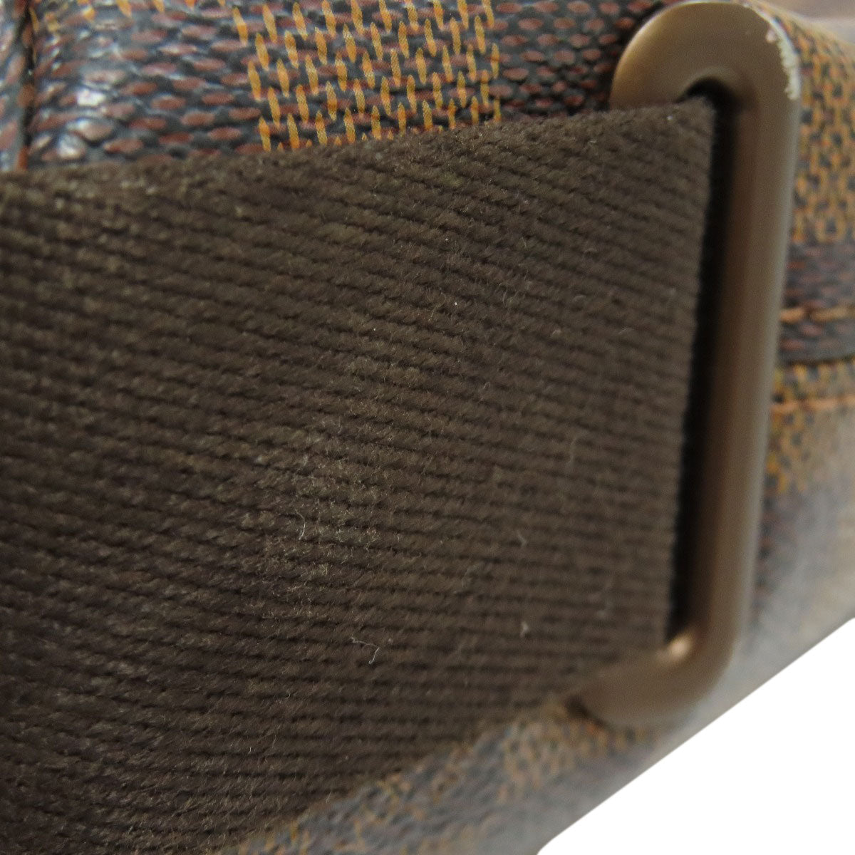 LOUIS VUITTON Shoulder Bag N51210 Damier canvas Brown Brooklyn PM Women Used Authentic