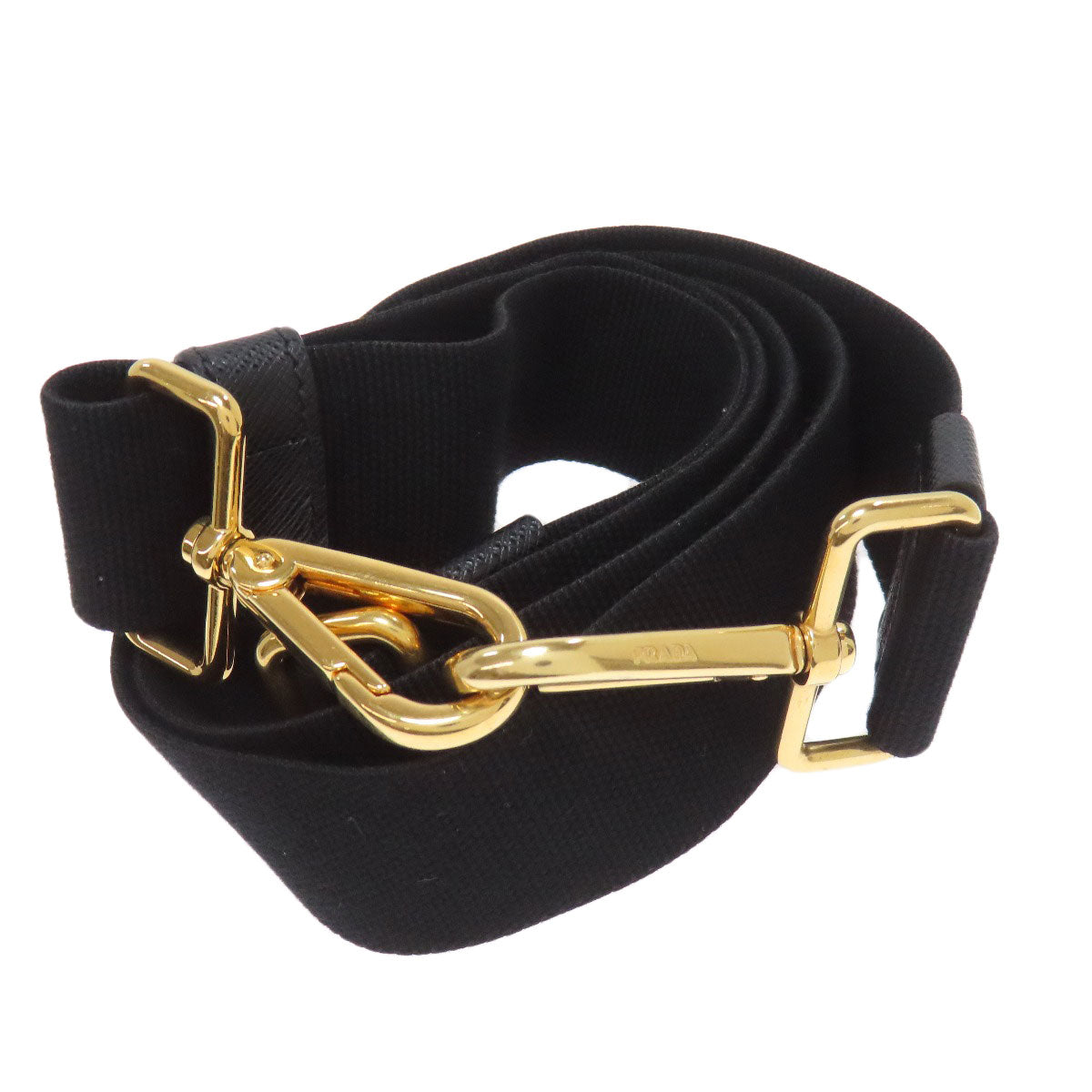 PRADA Handbag denim black Canapa 2WAY