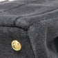 PRADA Handbag denim black Canapa 2WAY