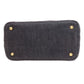 PRADA Handbag denim black Canapa 2WAY