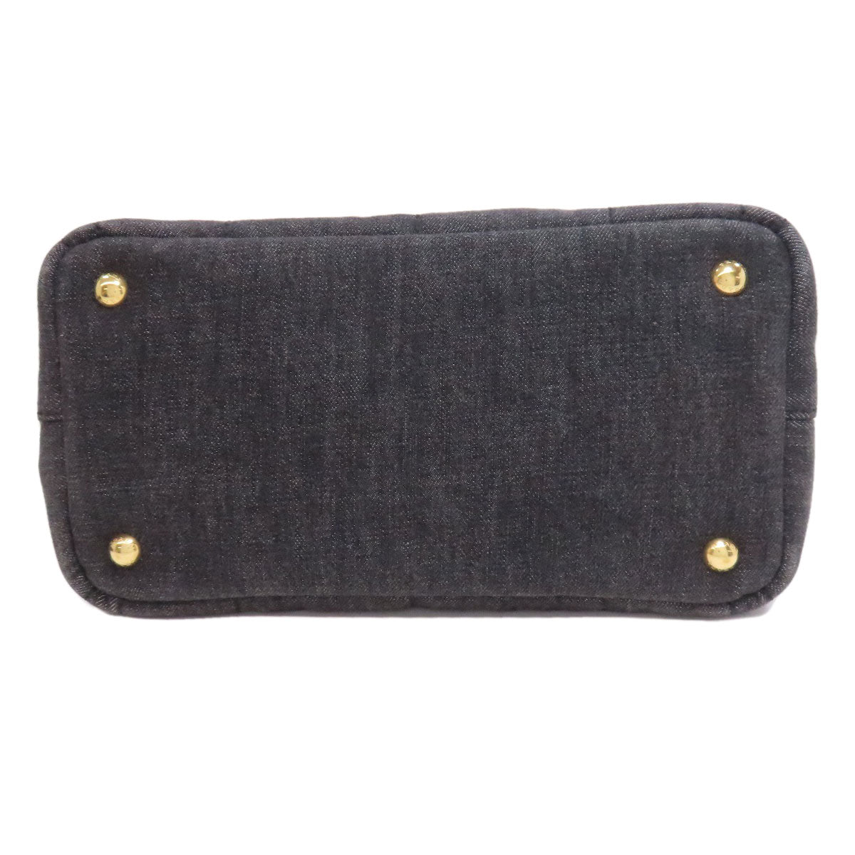PRADA Handbag denim black Canapa 2WAY