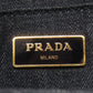 PRADA Handbag denim black Canapa 2WAY