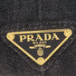 PRADA Handbag denim black Canapa 2WAY