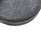 CELINE Coin case PVC Dark brown TriomphePattern Women Used Authentic