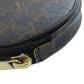 CELINE Coin case PVC Dark brown TriomphePattern Women Used Authentic