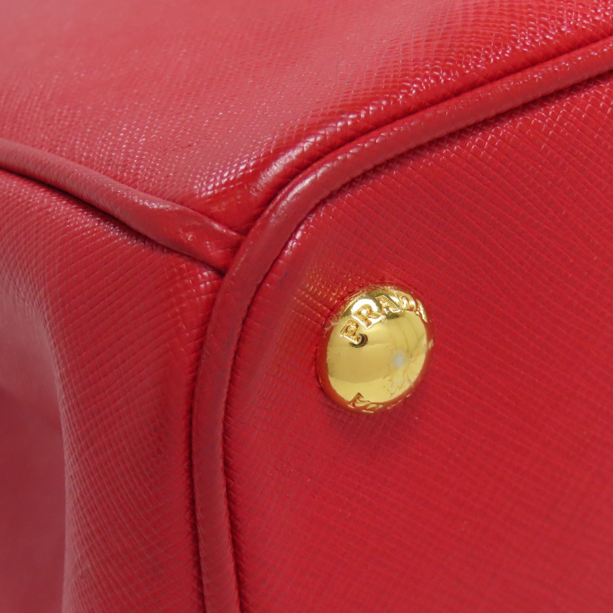 PRADA Handbag 1BA863 Safiano Red Galleria 2WAY