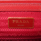 PRADA Handbag 1BA863 Safiano Red Galleria 2WAY
