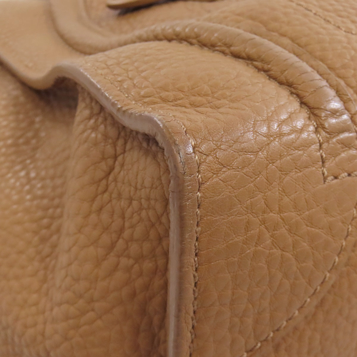 CELINE Handbag leather Brown Luggage mini Women Used Authentic