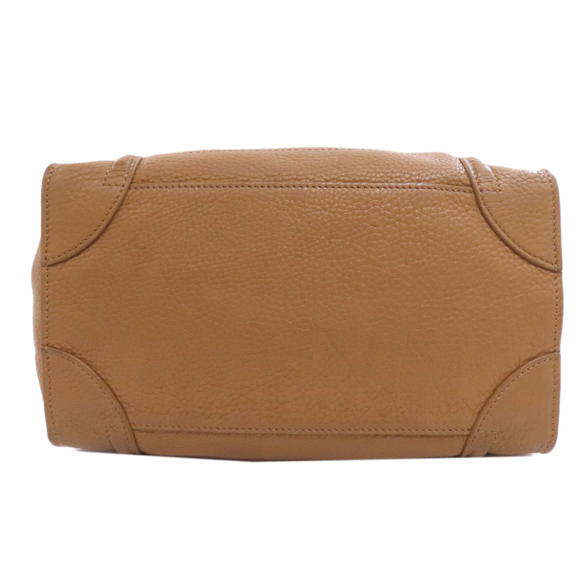 CELINE Handbag leather Brown Luggage mini Women Used Authentic