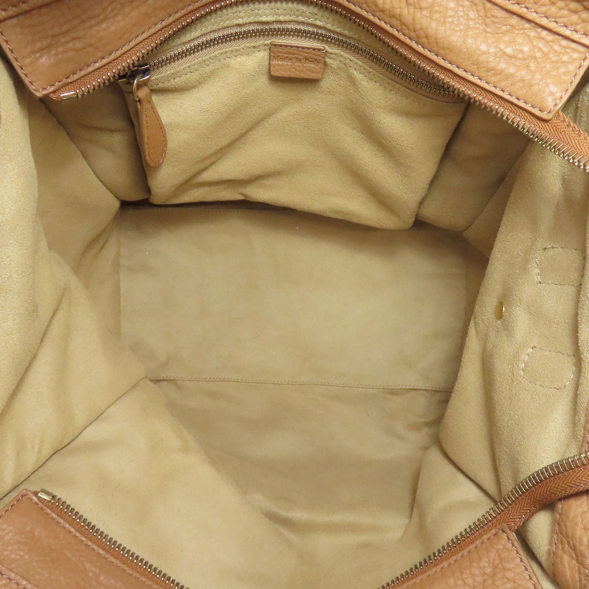 CELINE Handbag leather Brown Luggage mini Women Used Authentic