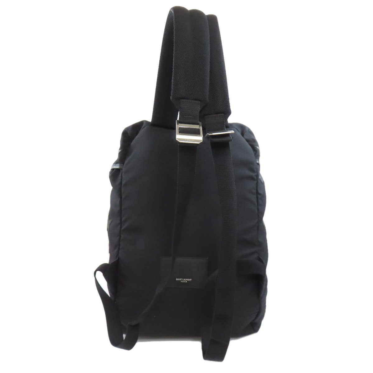 SAINT LAURENT Backpack leather black Star motif
