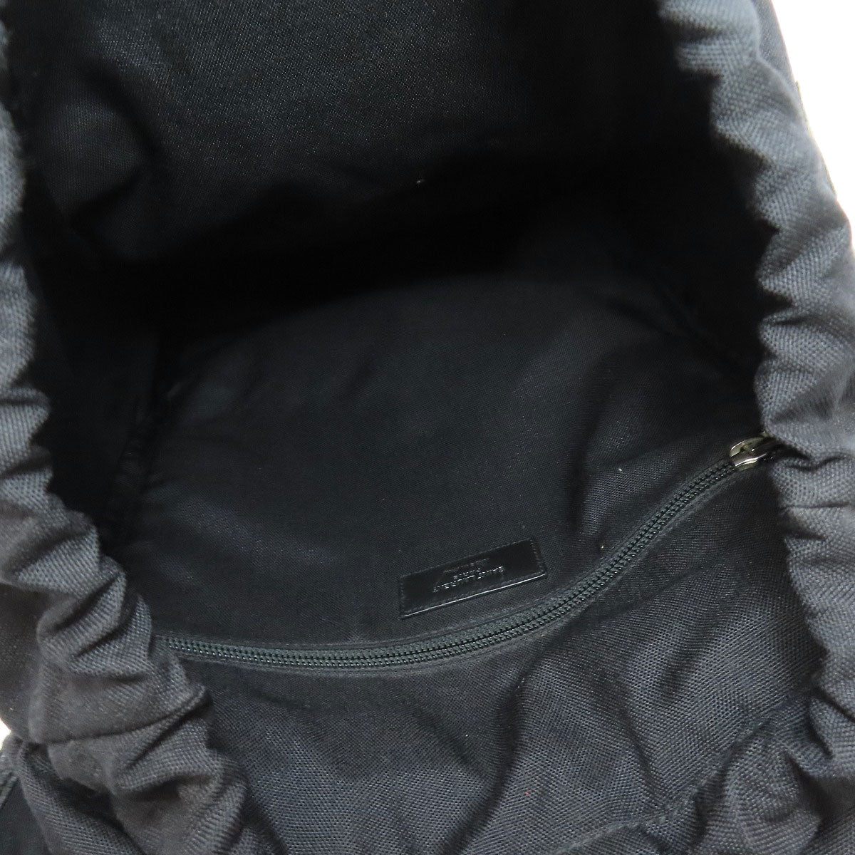SAINT LAURENT Backpack leather black Star motif