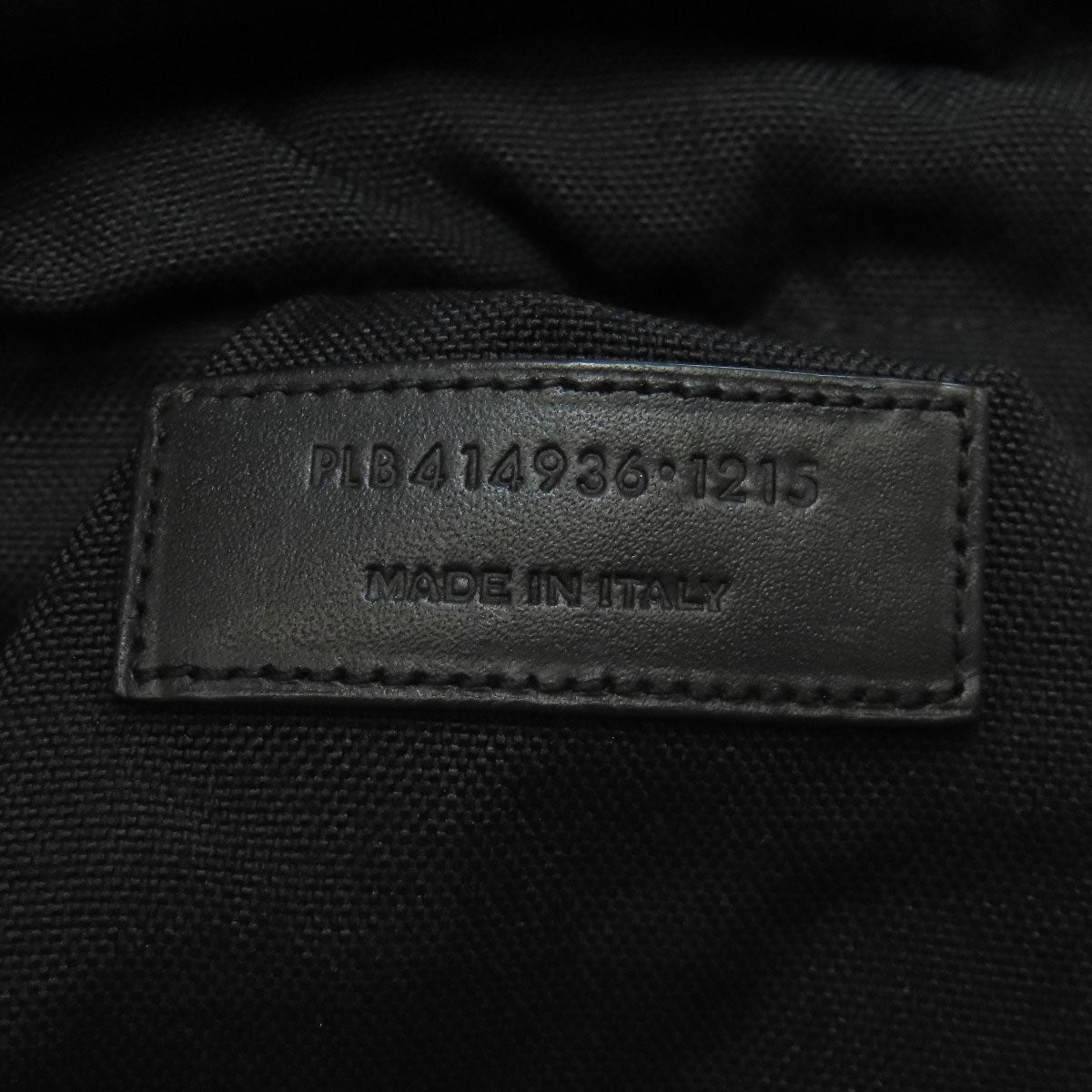 SAINT LAURENT Backpack leather black Star motif